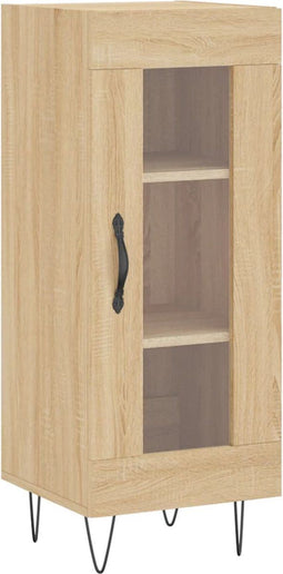 vidaXL - Dressoir - 34,5x34x90 - cm - bewerkt - hout - sonoma - eiken