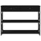 vidaXL - Console - Tafel - Zwart - Eiken - 100x28x75 - cm - Geengineerd - Hout - & - Staal