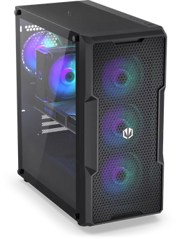 ENDORFY Regnum 400 ARGB - Tower PC ATX Micro-ATX Mini-ITX - 2x 2.5" 2x 3.5" - Zwart