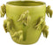 PTMD Emmelyn Green Round Ceramic Glazed Pot Birds L