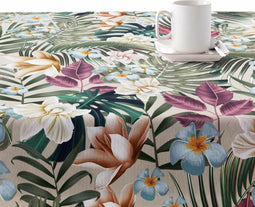 Vlekbestendig tafelkleed Muaré 0119-18 100 x 140 cm Blommor