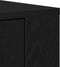 vidaXL - Dressoir - Zwart - Eiken - 80x33x70 - cm - Engineered - Wood