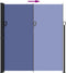 vidaXL - Windscherm - uittrekbaar - 220x600 - cm - blauw