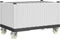 vidaXL - Plantenbak - met - wielen - 80x50x54 - cm - polypropeen - wit