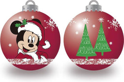Kerstbal Mickey Mouse Happy smiles Gouden 6 Stuks Plastic (Ø 8 cm)