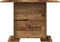 vidaXL - Eettafel - Oud - Hout - 110x60x75 - cm - Bewerkt - Hout