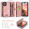 Caseme Geschikt voor iPhone 16 hoesje - Vintage 2 in 1 portemonnee - Roze