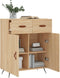 vidaXL - Dressoir - 69,5x34x90 - cm - bewerkt - hout - sonoma - eikenkleurig