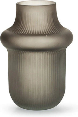 Vaas 'philou' mat lichtgrijs h15 d11,5 cm