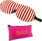 SMUG 3D Slaapmasker met Opbergzakje - 100% Verduisterend - Ergonomisch Oogmasker - Candy Cane Print