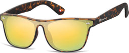 Montana MS47C - Zonnebril - Wayfarer - Goud spiegel - Bruin