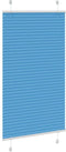 vidaXL - Plissé - rolgordijn - 75x100 - cm - stofbreedte - 74,4 - cm - polyester - blauw