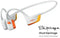 Shokz OpenRun Pro 2 - Sporthoofdtelefoon - Bone Conduction - Oranje/Wit