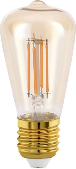 EGLO LED Lamp - Ø 4,8 cm - E27 - Amberkleurig