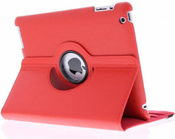 Tablet Hoes Geschikt voor iPad 2 (2011) 9.7 inch /iPad 3 (2012) 9.7 inch / iPad 4 (2012) 9.7 inch - 360° Draaibare Bookcase - Rood