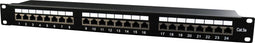 Gembird NPP-C624-002 - Patchpanel CAT6 24 poorts RJ45 - Volledig afgeschermd - Zwart