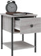 vidaXL - Nachtkastjes - 2 - st - 34x35,5x45 - cm - bewerkt - hout - grijs - sonoma - eiken