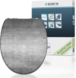 SCHÜTTE 82155 - WC-Bril - Duroplast - Soft Close - INDUSTRIAL GREY