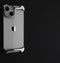 Arc Pulse - Dubbelzijdige Titanium Bumper Case - Geschikt voor iPhone 13 - Zilver