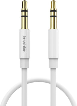 imoshion AUX Kabel - 1 meter - 3.5mm Jack Audio kabel - Male to Male - Wit
