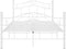 vidaXL - Bedframe - met lattenbodem - 120x200 cm - wit
