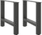 vidaXL - Salontafelpoten - 2 - st - 50x(42-43) - cm - staal - antracietkleurig
