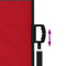vidaXL - Windscherm - uittrekbaar - 100x500 - cm - rood