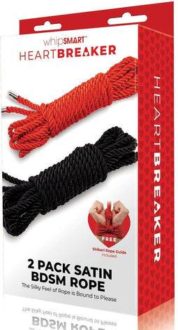 HEARTBREAKER SILKY BONDAGE ROPE 2 PACK