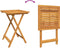vidaXL - 3-delige - Tuin - Bistro - Set - - - Massief - Acaciahout