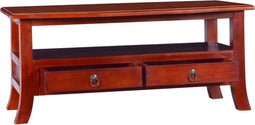 vidaXL - Salontafel - 90x50x40 - cm - massief - mahoniehout - klassiek - bruin