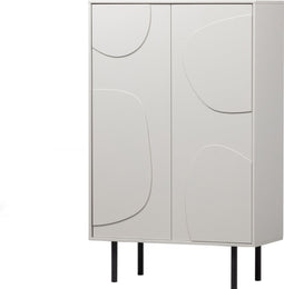 WOOOD Cadiz Opbergkast - Grenen - Mist - 135x85x40