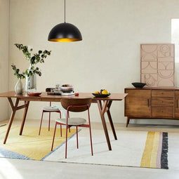 Moderne hanglamp zwart goud 40 cm | Canti