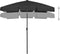 vidaXL - Strandparasol - 180x120 - cm - zwart