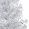 vidaXL - Kunstkerstboom - met - verlichting - en - kerstballen - 240 - cm - PET - zilver