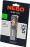 Nebo Slim Mini Zaklamp - 250 Lumen - Oplaadbaar - Spatwaterdicht - Zwart