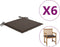 vidaXL - Tuinstoelkussens - 6 - st - 50x50x3 - cm - oxford - stof - taupe