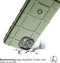 iMoshion Hoesje Geschikt voor Motorola Edge 20 Lite Hoesje Siliconen - iMoshion Rugged Shield Backcover - Groen