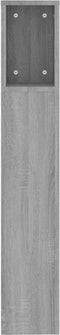 vidaXL - Hoofdbordkast - 200x18,5x104,5 - cm - grijs - sonoma - eikenkleurig