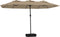 vidaXL - Parasol - dubbel - 449x245 - cm - taupe