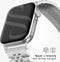 Selencia Jubilee stalen bandje - Geschikt voor Apple Watch 1, 2, 3, 4, 5, 6, 7, 8, 9, 10, SE, Ultra (2) - 44/45/46/49 mm - Zilver - One Size