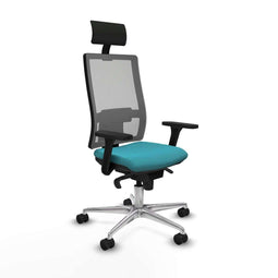 Bureaustoel met hoofdsteun Piqueras y Crespo 3D086N1 Turkoois