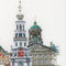 Thea Gouverneur - Borduurpakket met telpatroon - 450 - Voorgesorteerde DMC Garens - Amsterdam - Linnen - 79 cm x 50 cm - DIY Kit
