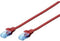 Digitus DK-1512-020/R RJ45 Netwerkkabel, patchkabel CAT 5e U/UTP 2.00 m Rood Verdraaide paren 1 stuk(s)
