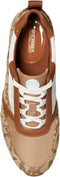 Michael Kors Allie - Sneaker - Bruin logo print - Beige