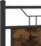 vidaXL - Bedframe - zonder - matras - hout - gerookt - eikenkleurig - 120x190 - cm