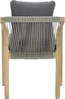 Garden Impressions Santos dining fauteuil - acacia white wash/ antraciet
