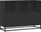 vidaXL - Dressoir - 100x35x76 - cm - bewerkt - hout - zwart