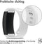 iMoshion Bandje Geschikt voor Samsung Gear Fit 2 / 2 Pro - iMoshion Siliconen band zilver knoopje met design - Wit
