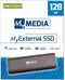Verbatim MyExternal SSD - 128GB - USB 3.2 Gen1 520MB/s Lezen 400MB/s Schrijven - Grijs