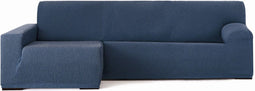 Hoes voor chaise longue met lange armleuning links Eysa TROYA Blauw 170 x 110 x 310 cm